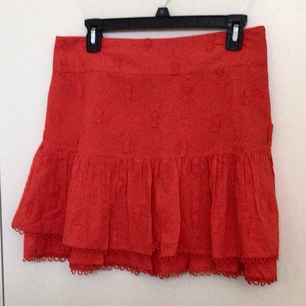 Farm Rio Red 3D Pineapple Mini Skirt - Picture 7 of 8